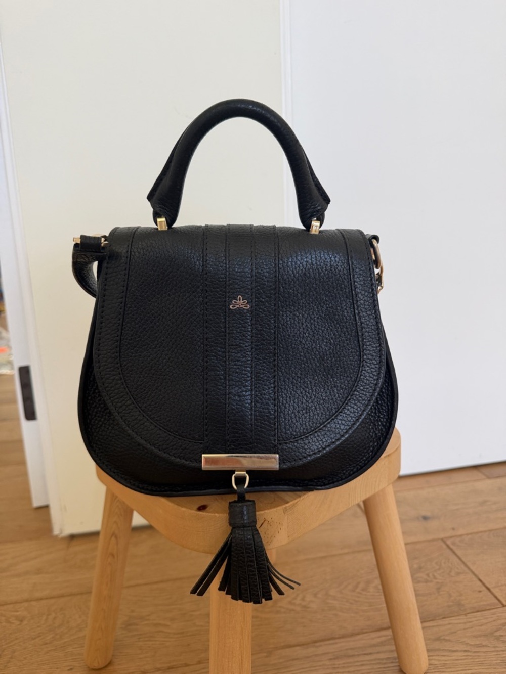 Demellier London Black saddle bag